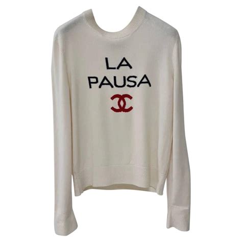 la pausa chanel sweater|CHANEL.